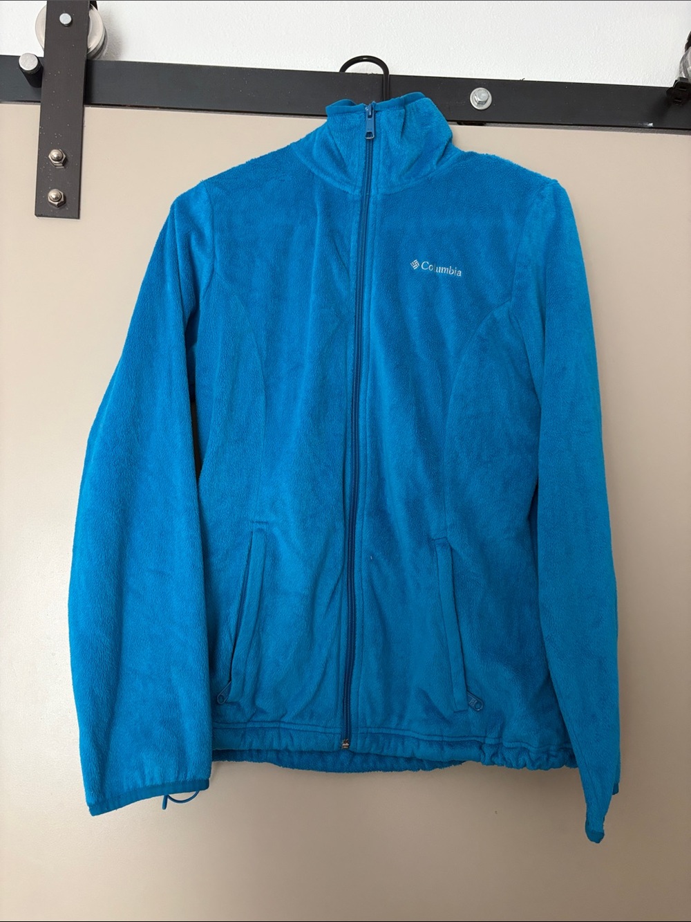 Columbia Teal-Blue Full Zip Fleece Jacket